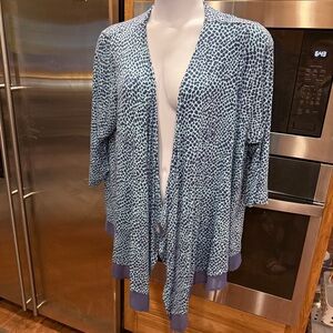 Lane Bryant 22/24 Jacquard‎ Sweater/ Open Cardigan